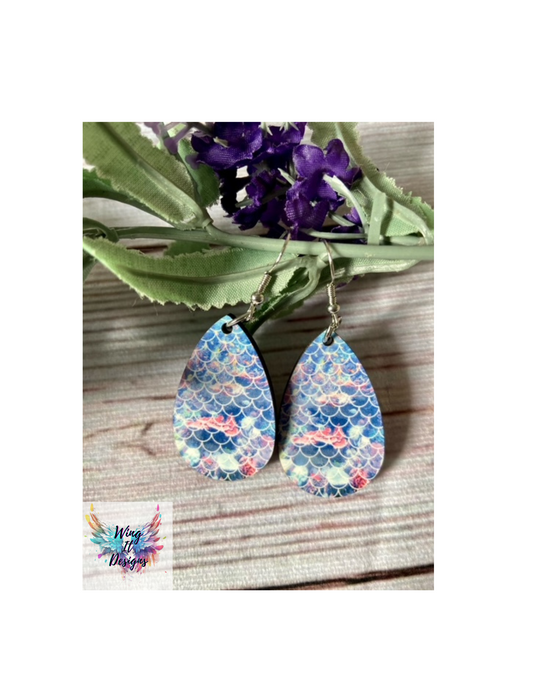Colorful Scale Earrings