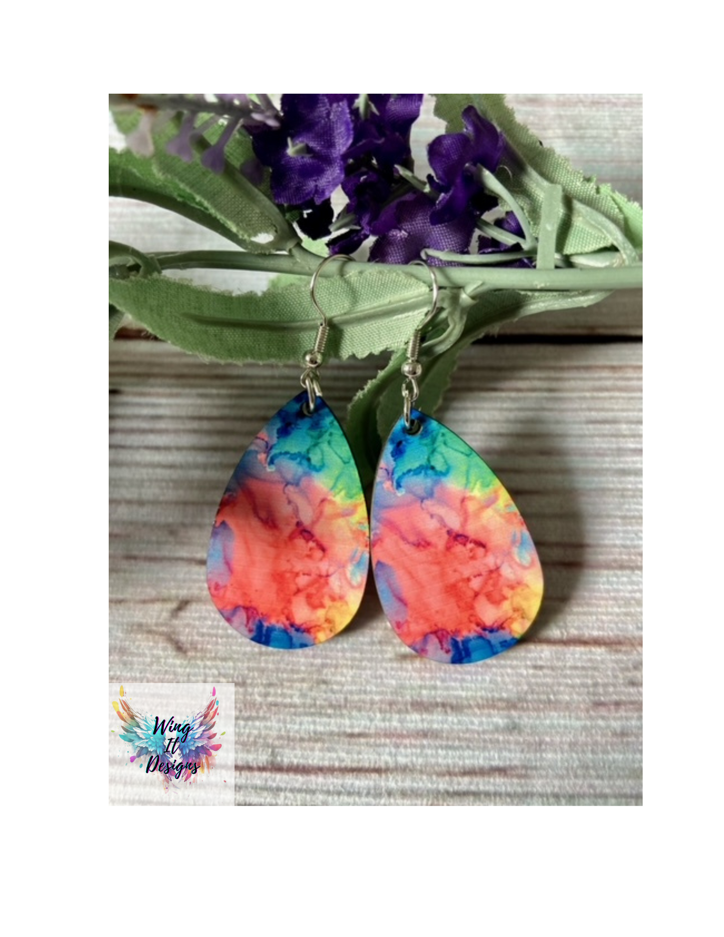 Water Color Earrings