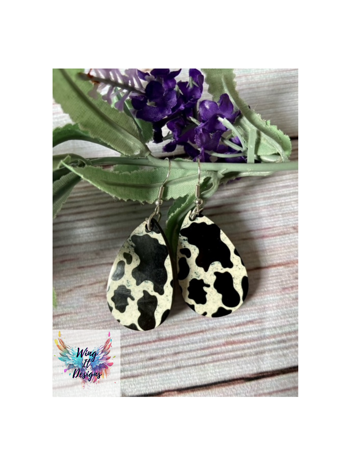 Cow Print Earrings