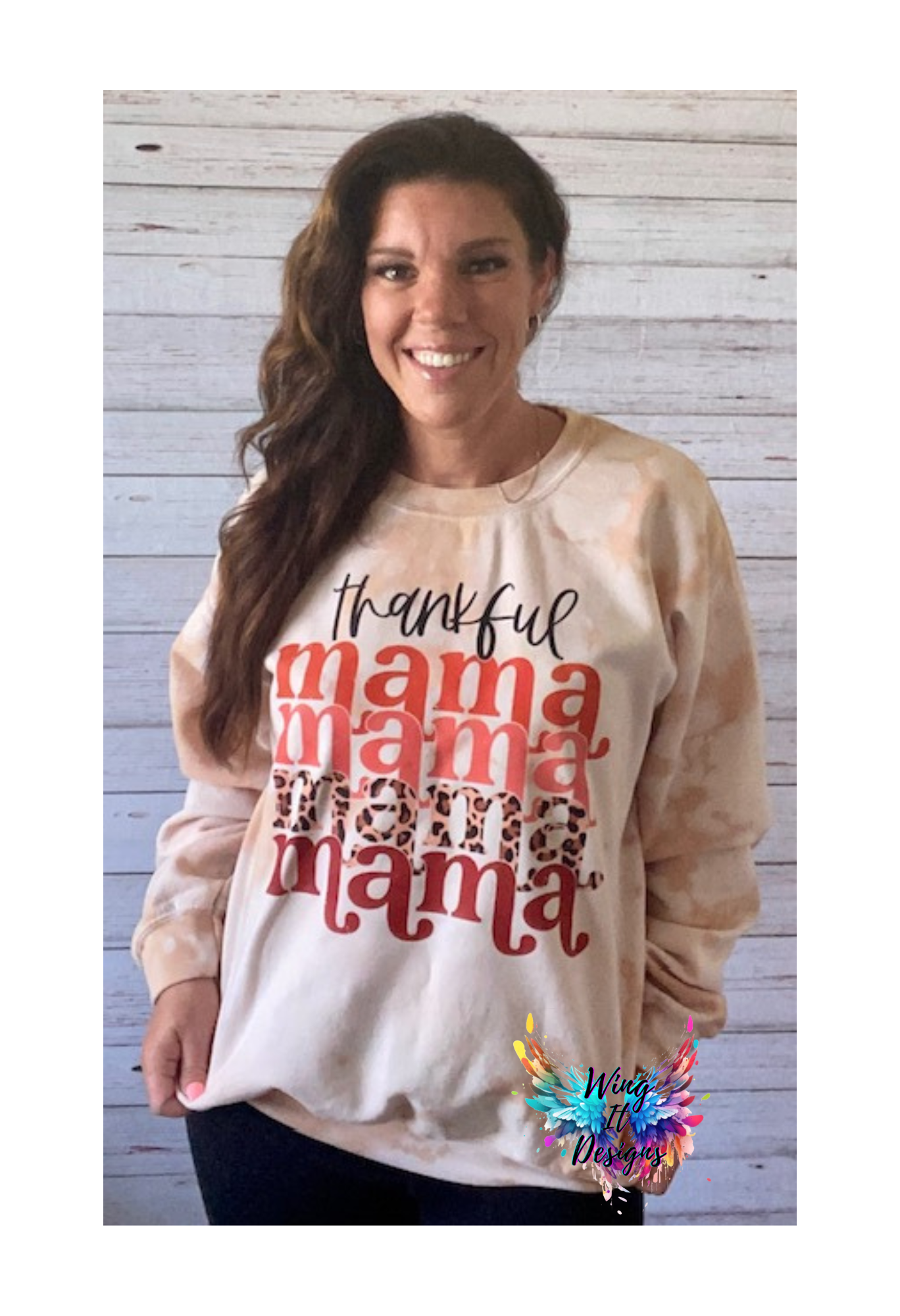 Thankful Mama Tie Dye Sweatshirt