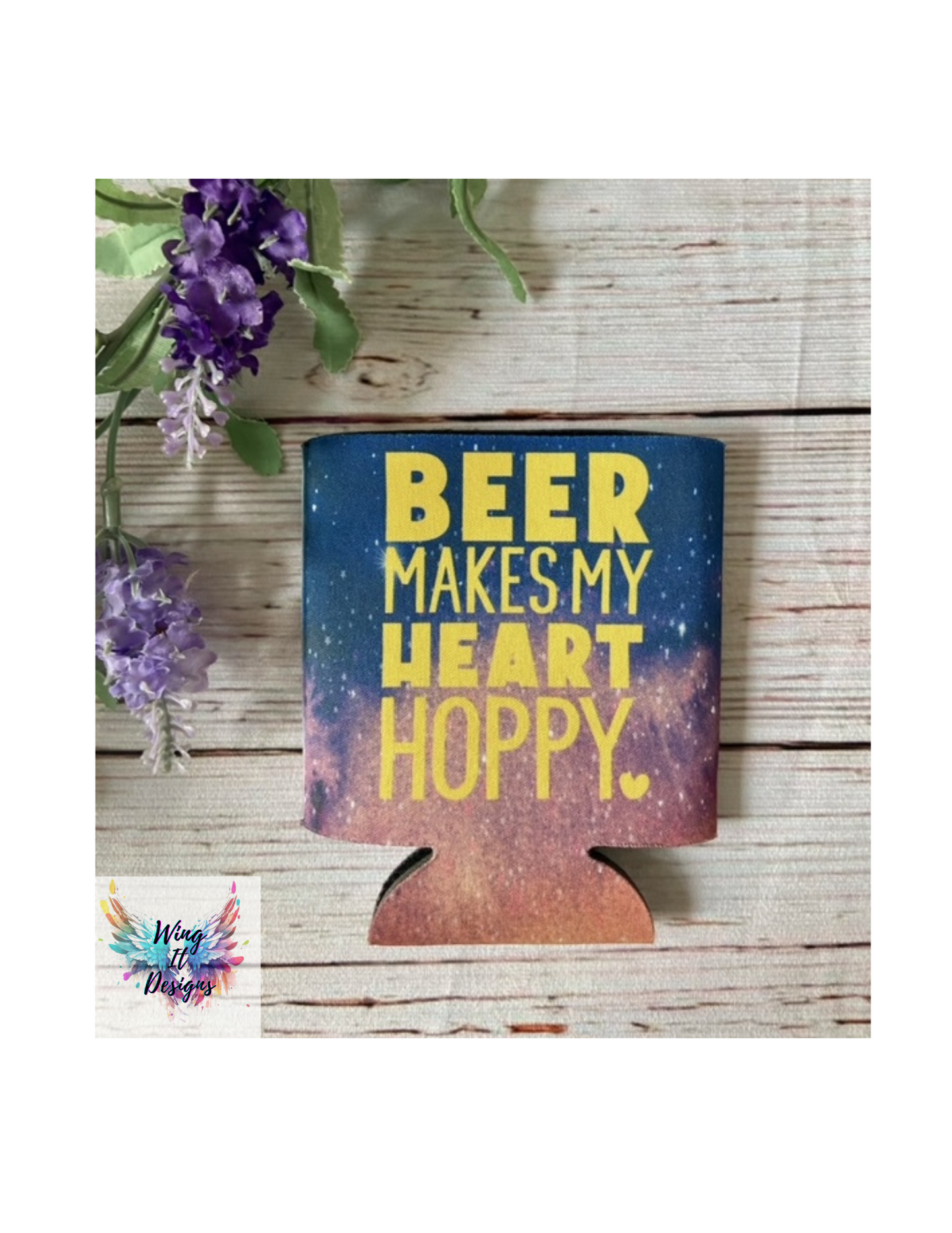 Beer Makes My Heart Hoppy Koozie